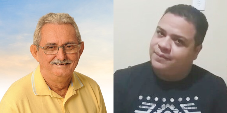 Prefeito Carlos Monte e seu ex-cerimonialista, Vitor Borges